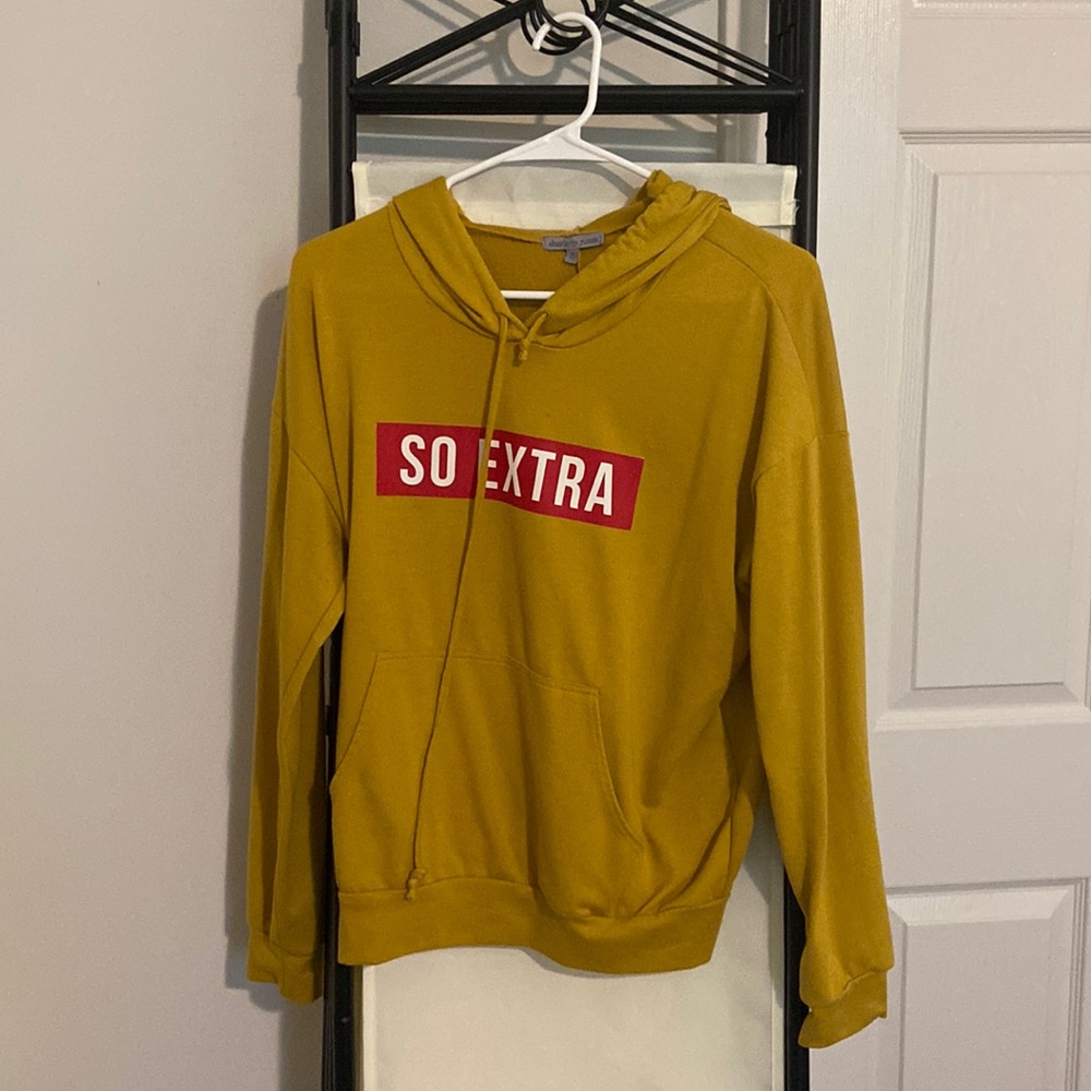yellow hoodie